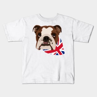 British Bulldog - Union Jack Bandana Kids T-Shirt